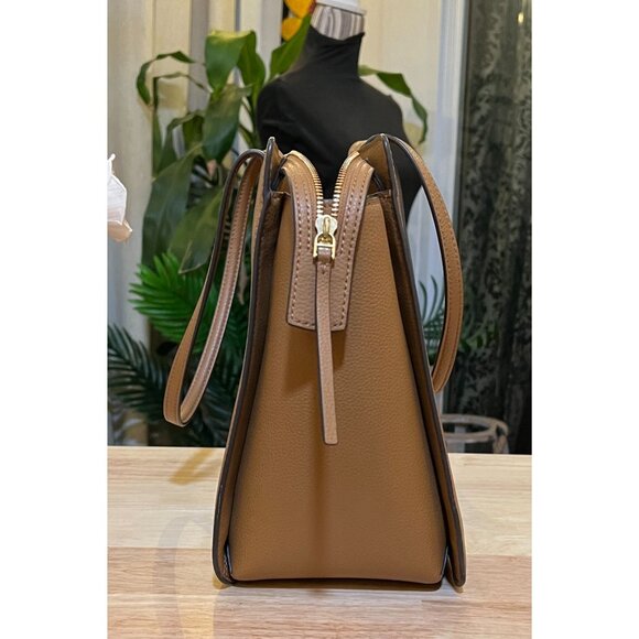 ✺✺ AUTHENTIC TORY BURCH CAMEL BROWN ROBINSON HANDBAG ✺✺ - Picture 2 of 11